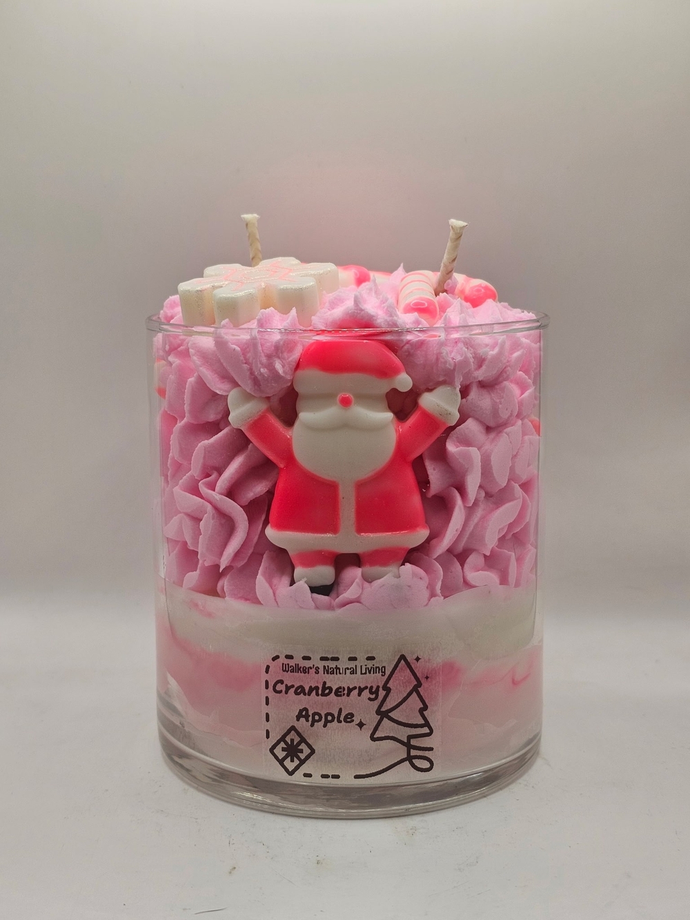 Pink Santa Candle